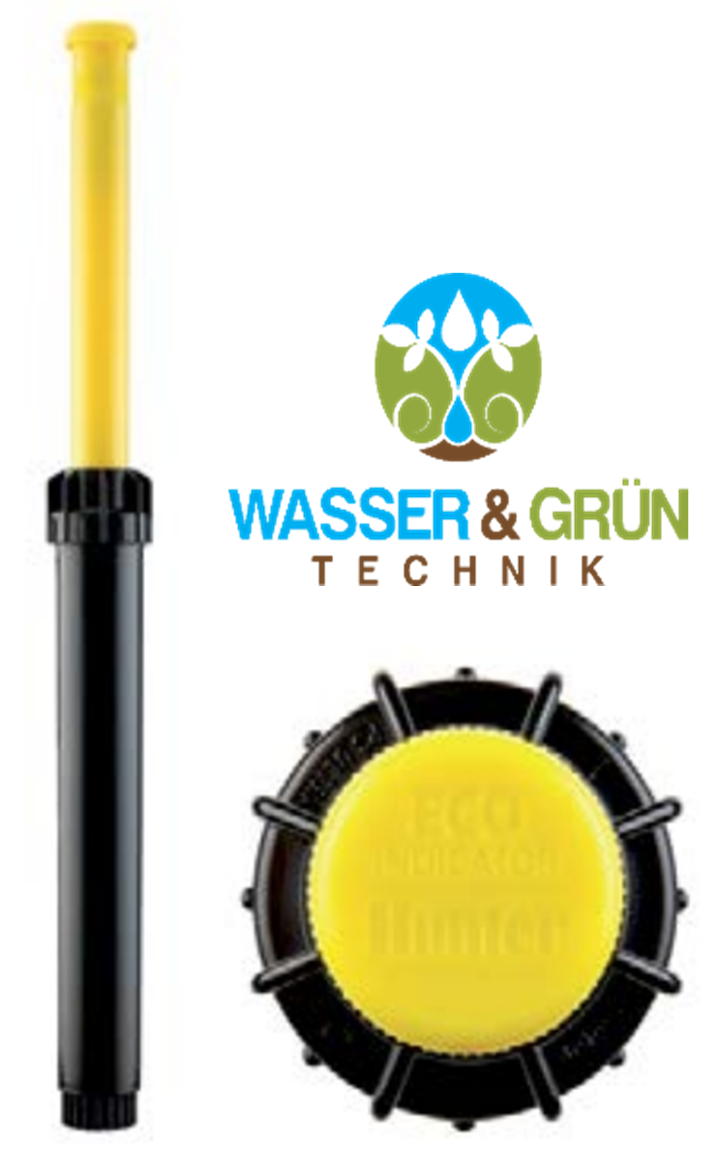 ECOID Betriebsanzeige für Regner und Tropfrohre, visuelle Bestätigung